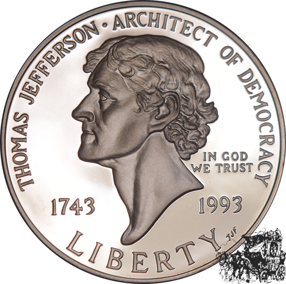 1 Dollar 1993 S - Thomas Jefferson