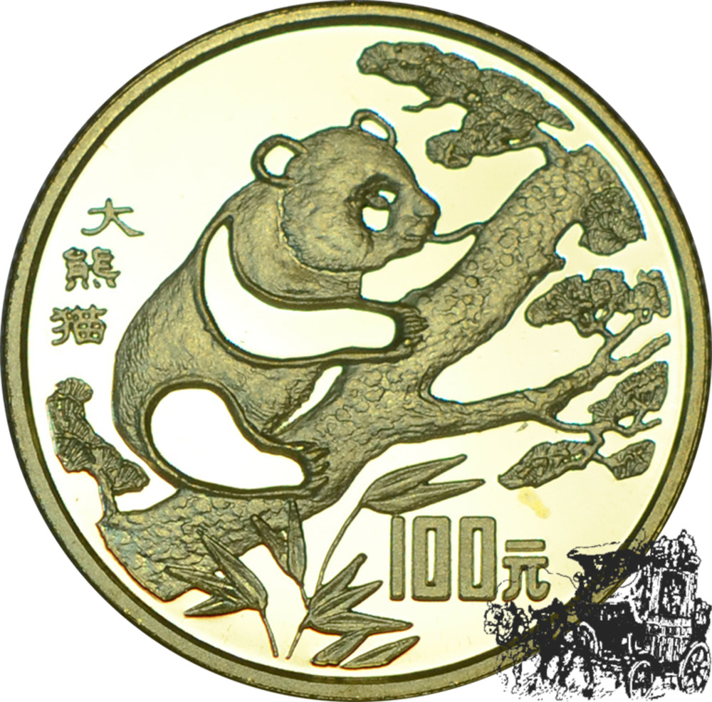 100 Yuan 1994 - Panda klettert auf Baum