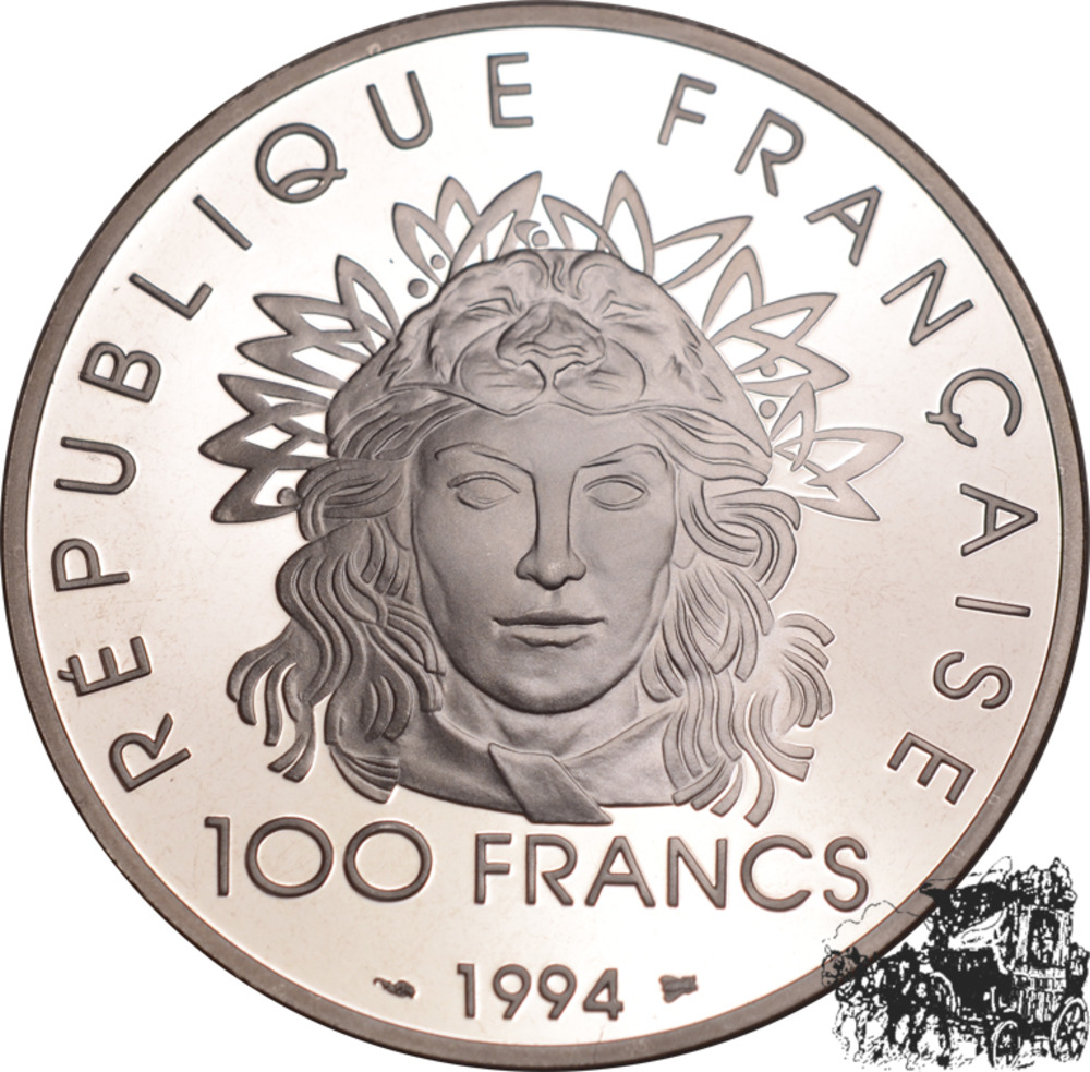 100 Francs 1994 - Diskusswerfer