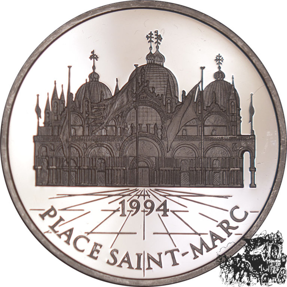 100 Francs - 15 Ecus 1994 - St. Marcs Cathedrale