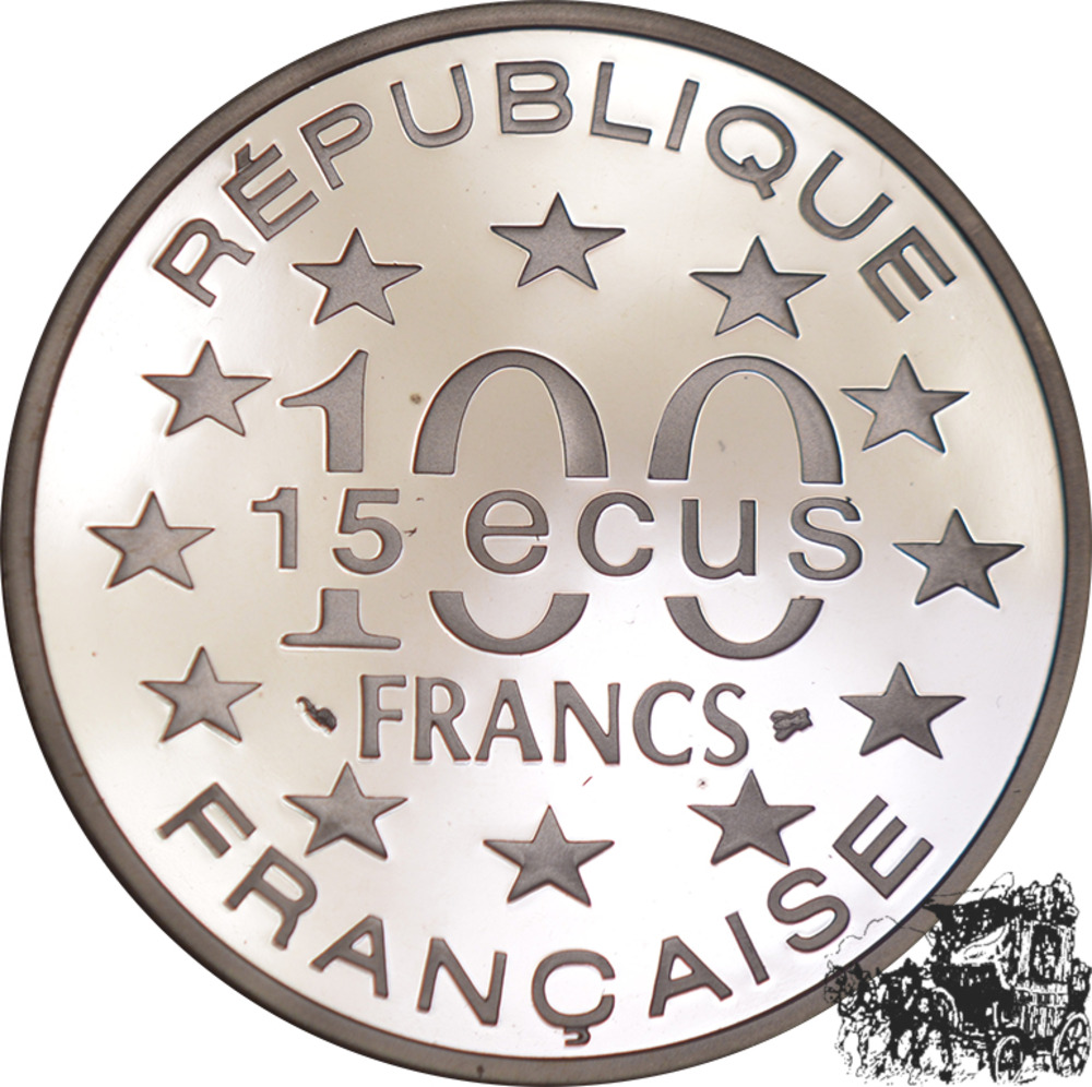 100 Francs - 15 Ecus 1994 - Big Ben