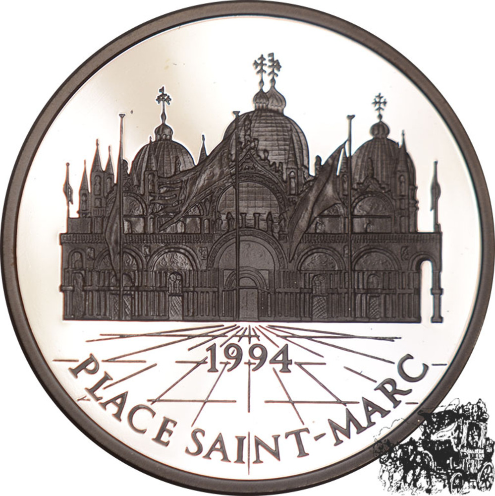 100 Francs - 15 Ecus 1994 - Place Saint-Marc