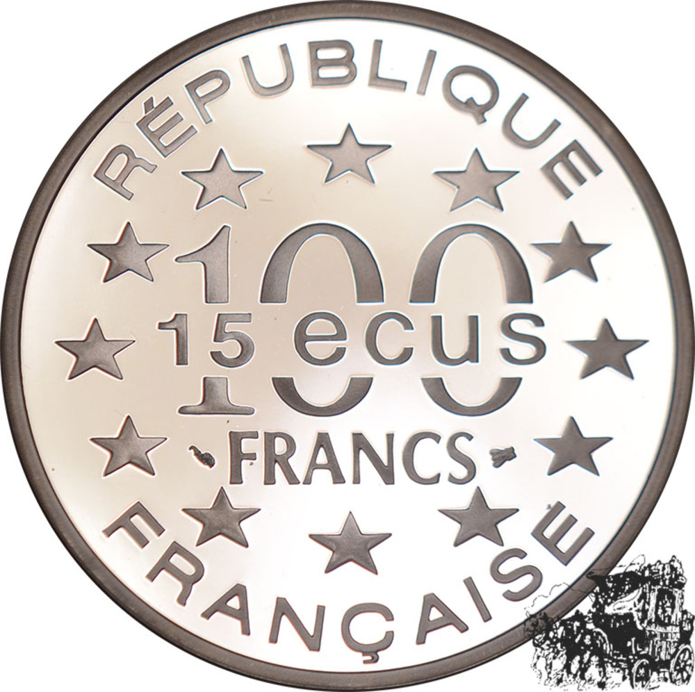 100 Francs - 15 Ecus 1994 - Place Saint-Marc