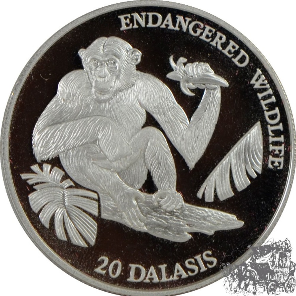 20 Dalasis 1994 - Schimpanse mit Banane