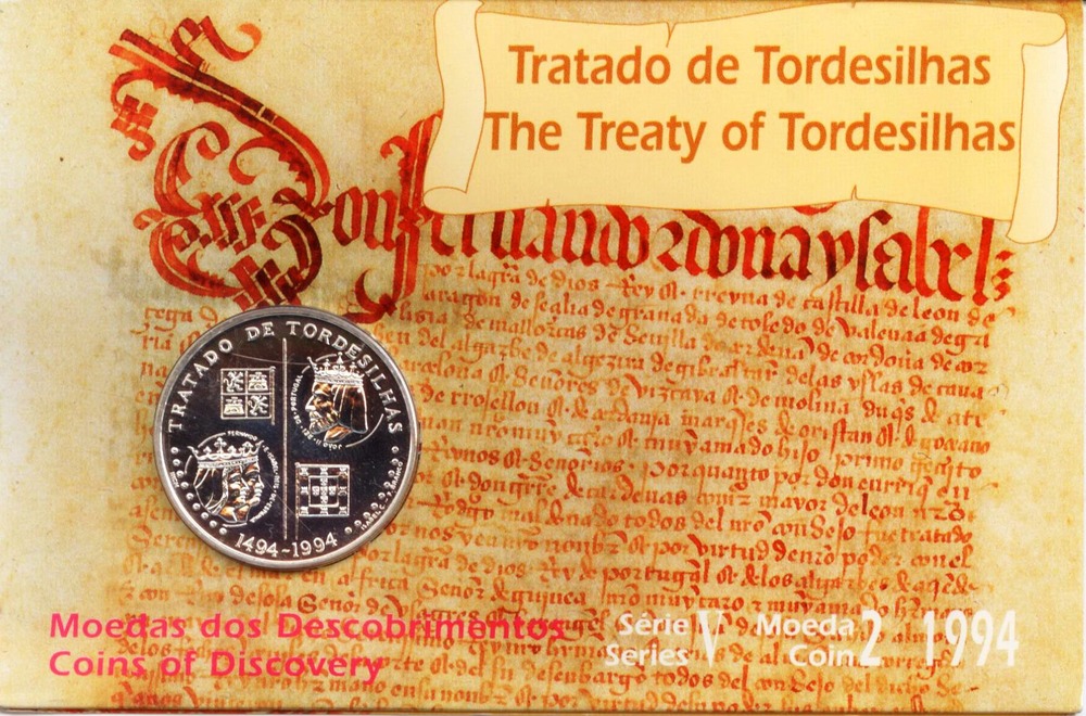 200 Escudos 1994 - Treaty of Tordesillas