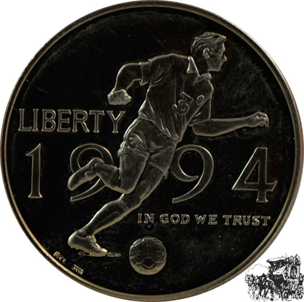 1/2 Dollar 1994 P - Fussball 1/2 Dollar 1994 P - Fussball