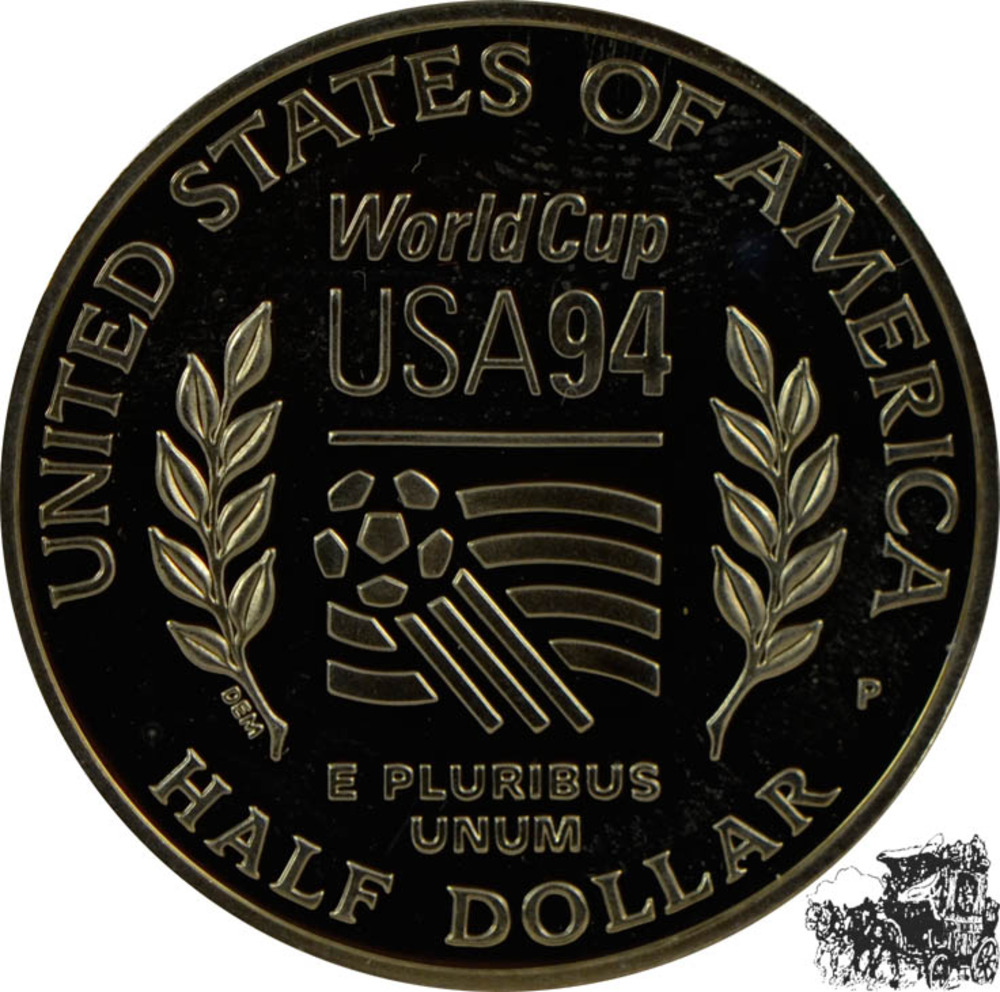 1/2 Dollar 1994 P - Fussball 1/2 Dollar 1994 P - Fussball