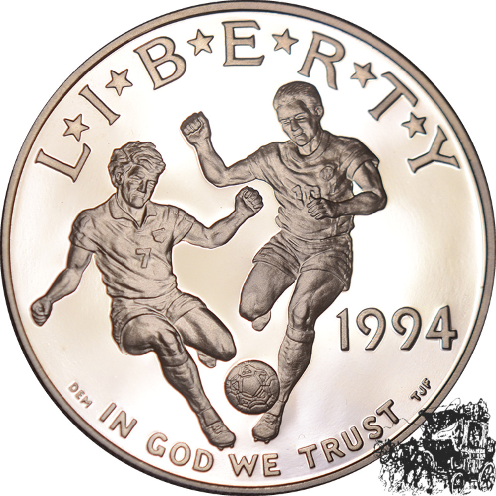 1 Dollar 1994 S - Fussball 1 Dollar 1994 S - Fussball