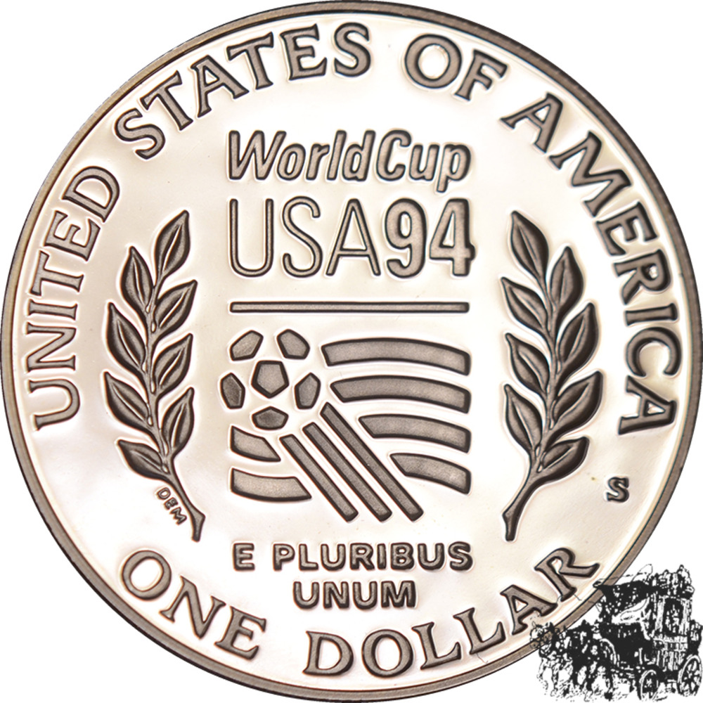 1 Dollar 1994 S - Fussball 1 Dollar 1994 S - Fussball