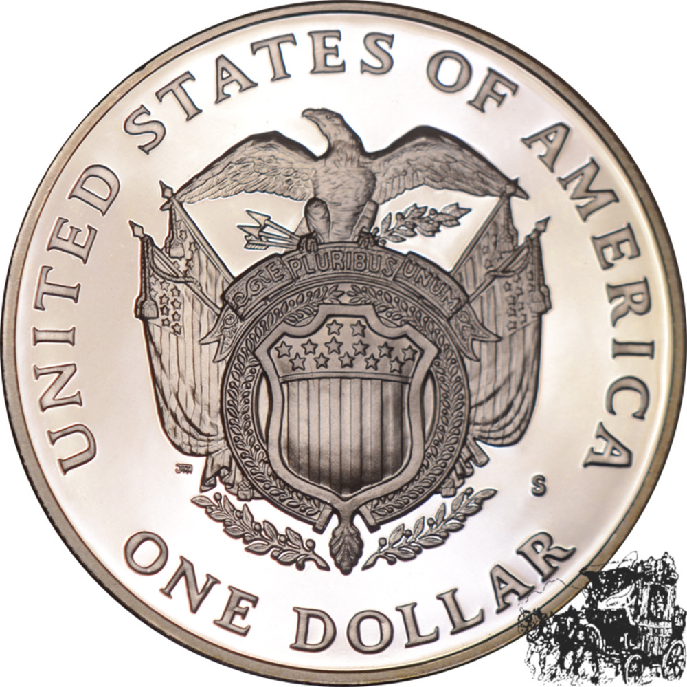 1 Dollar 1994 - 200 Jahre Kapitol - Goldapplikation