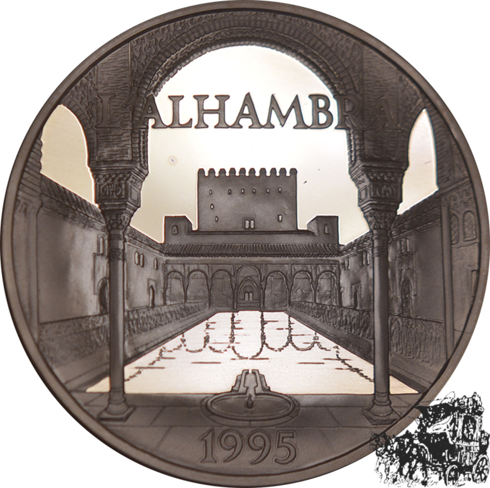 100 Francs - 15 Ecu 1995 - Frankreich - Alhambra