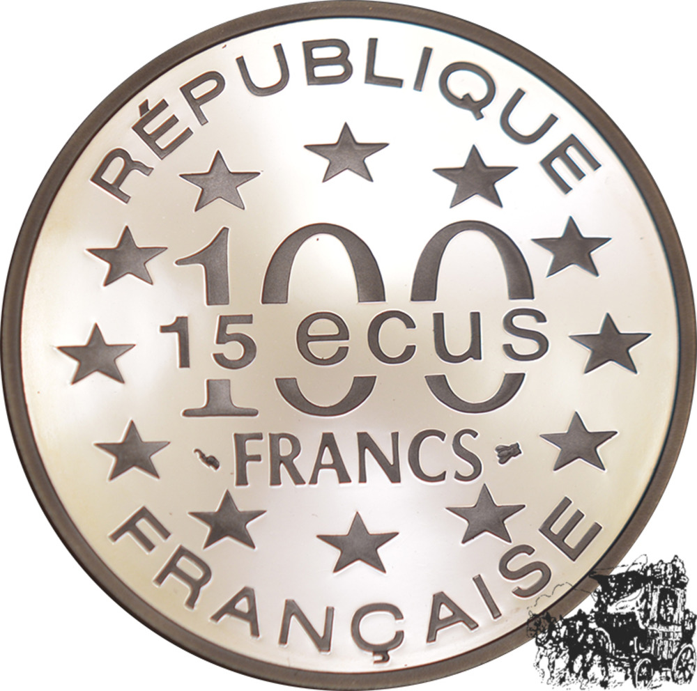 100 Francs - 15 Ecu 1995 - Frankreich - Alhambra