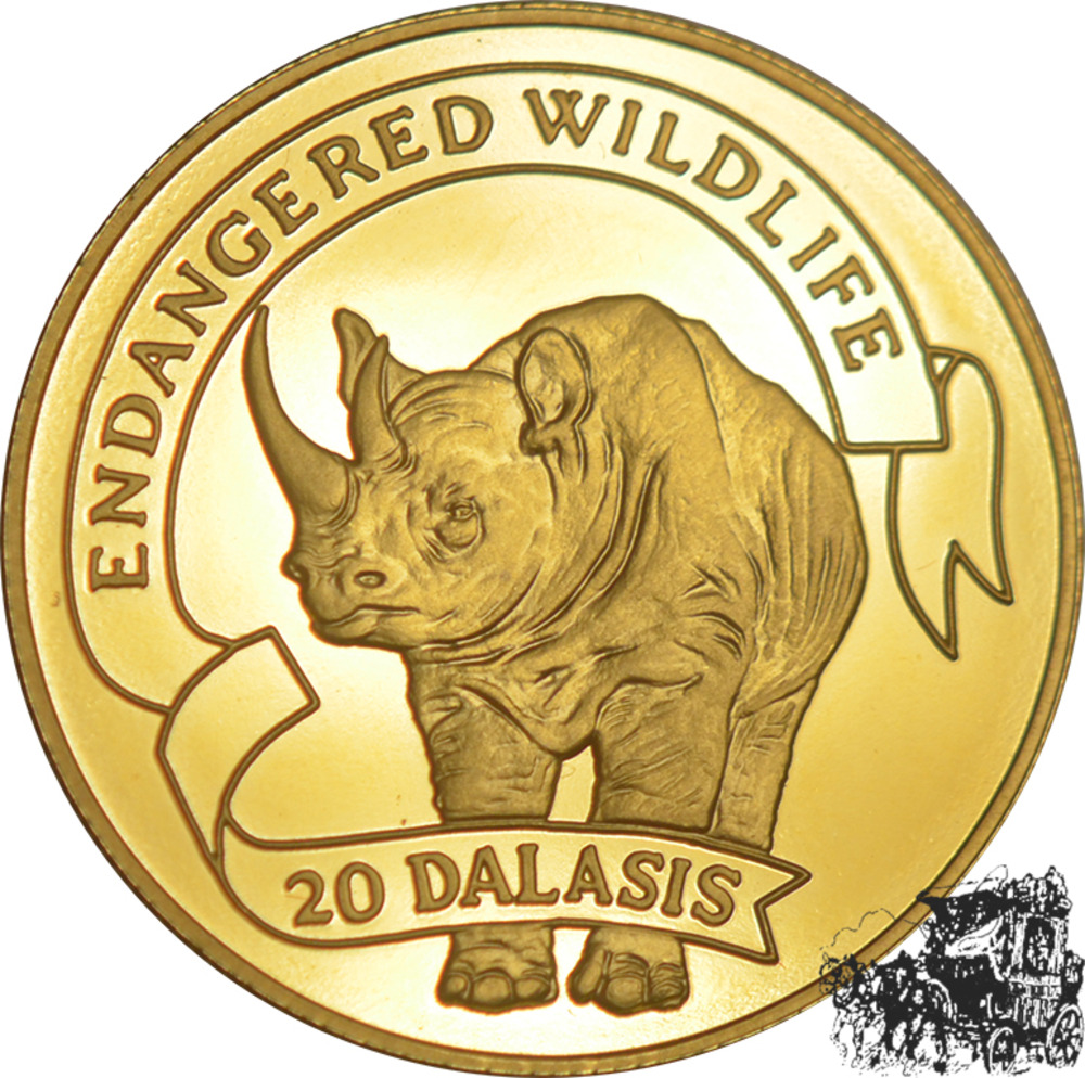 20 Dalasis 1995 - Spitzmaulnashorn 20 Dalasis 1995 - Spitzmaulnashorn