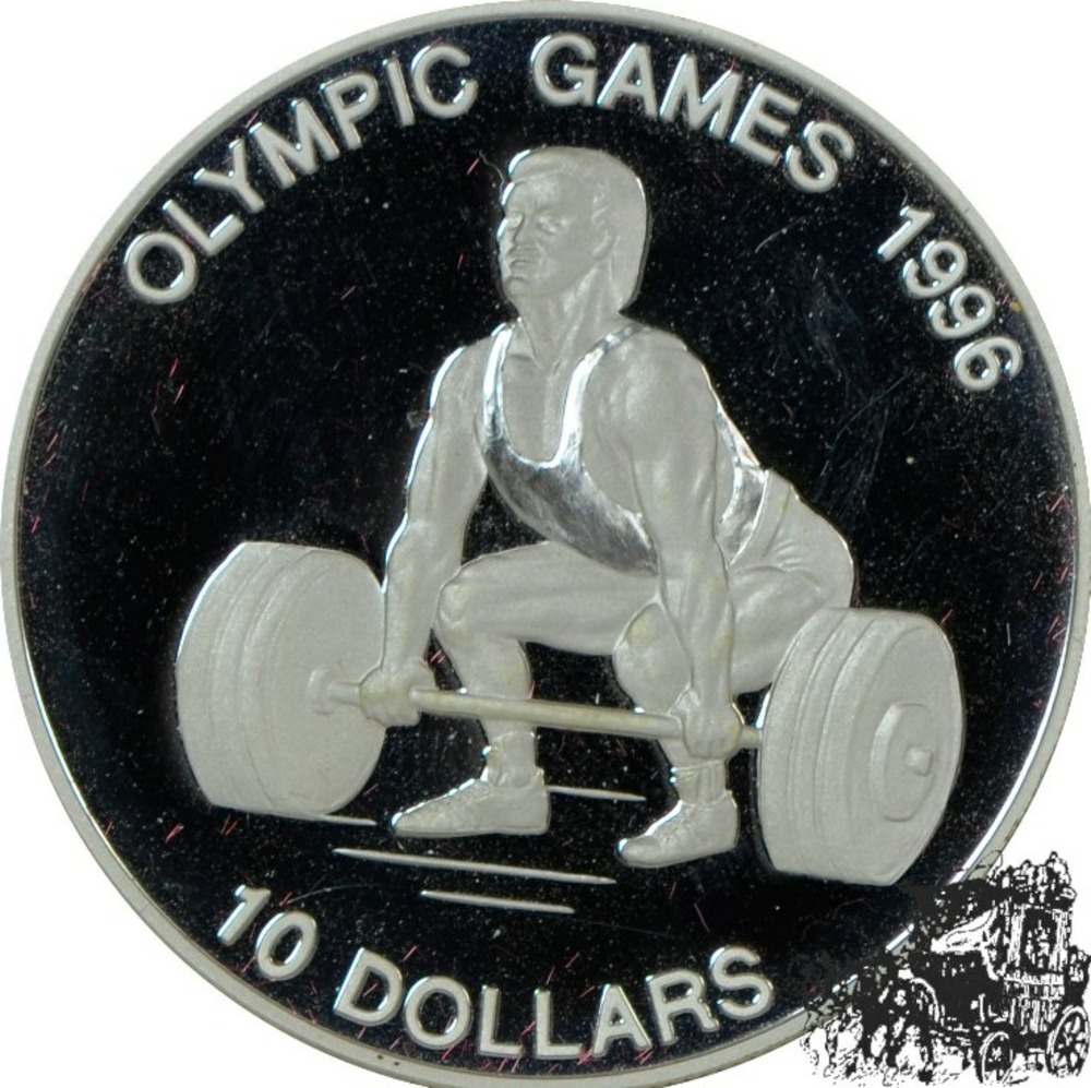 10 Dollar 1995 - Gewichtheber 10 Dollar 1995 - Gewichtheber