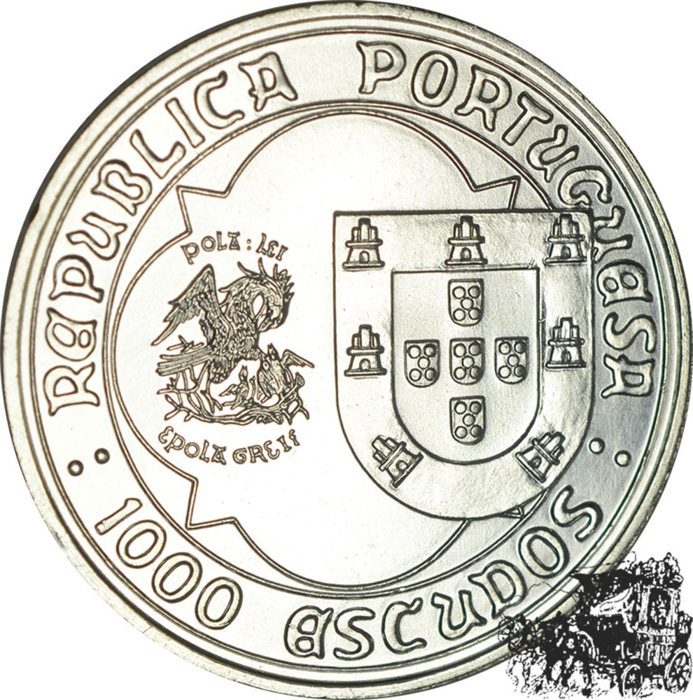 1000 Escudos 1995 - John II. 1000 Escudos 1995 - John II.