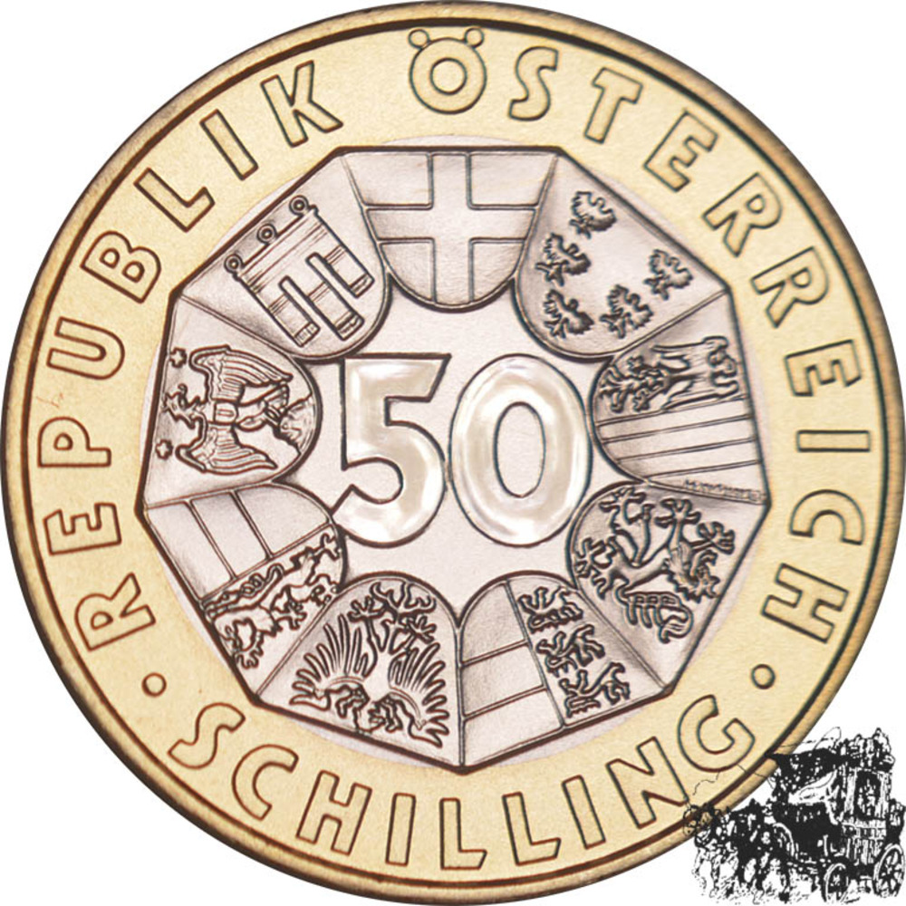 50 Schilling 1996 - 1000 Jahre Österreich - lose