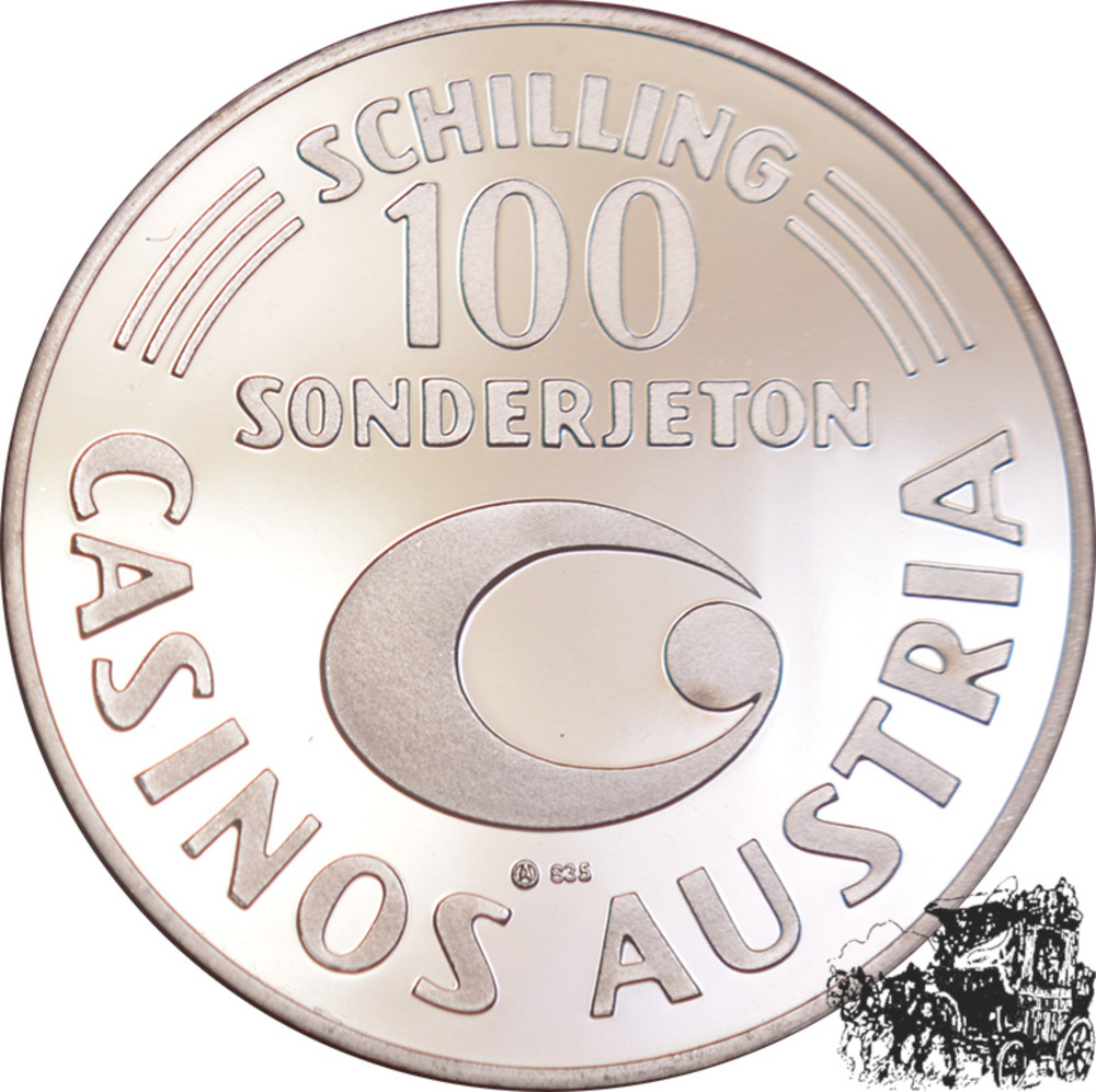 100 Schilling 1996  - “Wiener Riesenrad“  Casino Austria Jeton