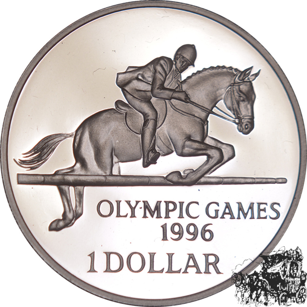 1 Dollar 1996 - Springreiten 1 Dollar 1996 - Springreiten