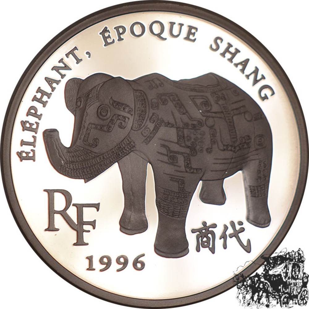 10 Francs 1996 - Shang Dynastie Elefant