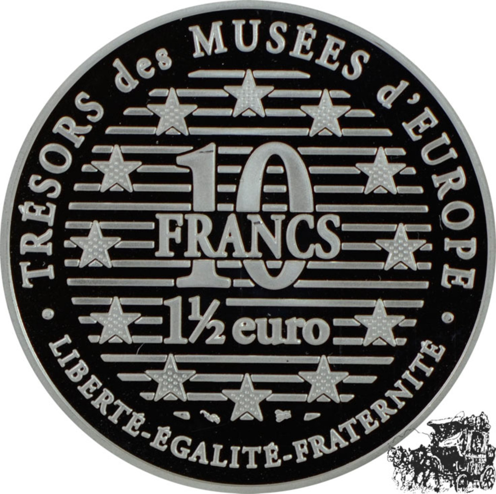 10 Francs - 1,5 Euro 1996 - Maya Vestida