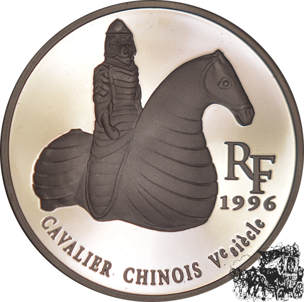 100 Francs - 1,5 Ecu 1996 - Chinesischer Reiter