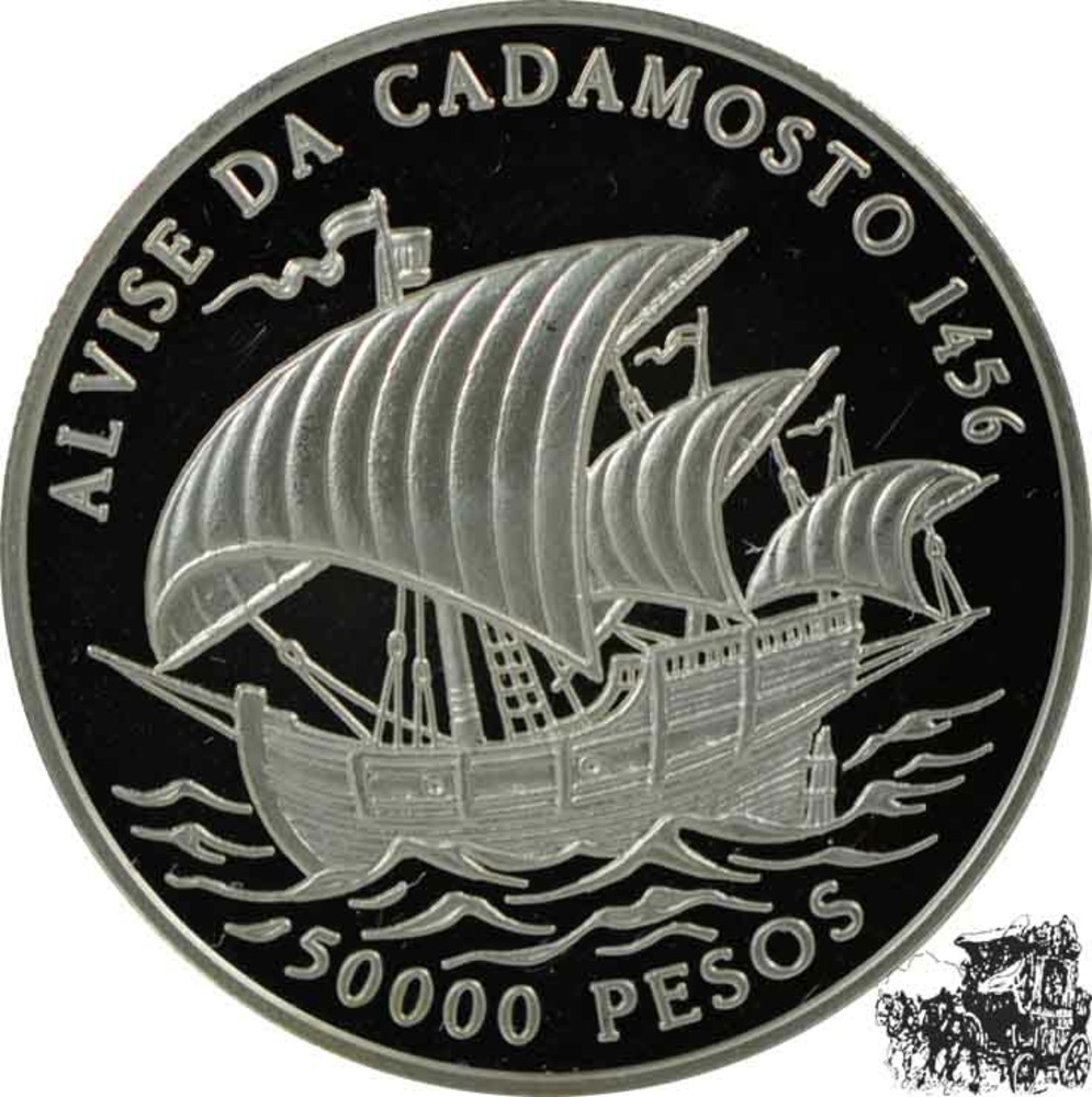 50000 Pesos 1996 - Segelschiff