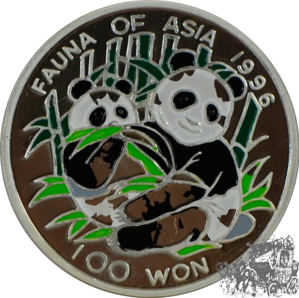 100 Won 1996 - Pandas