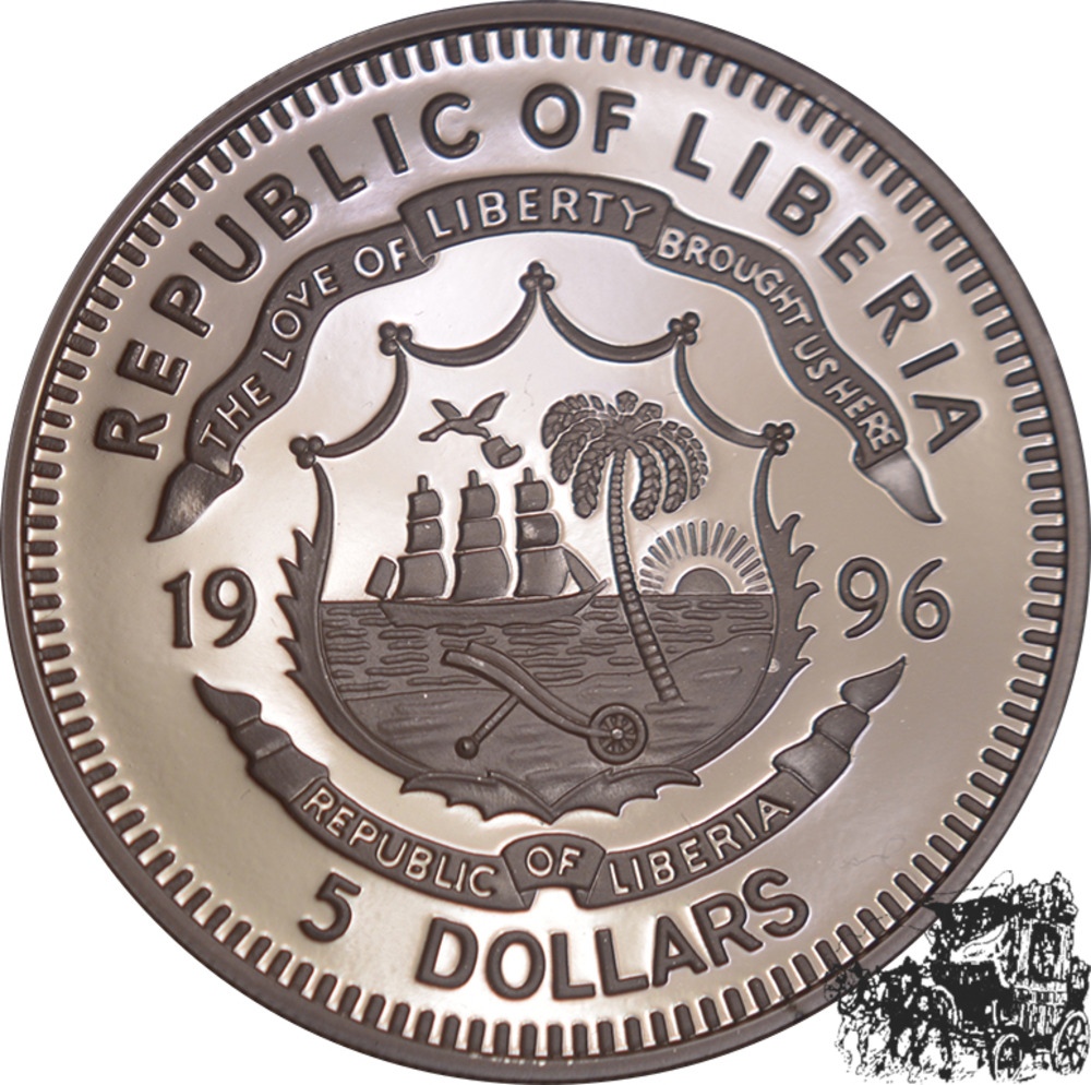 5 Dollar 1996 - Fische 5 Dollar 1996 - Fische