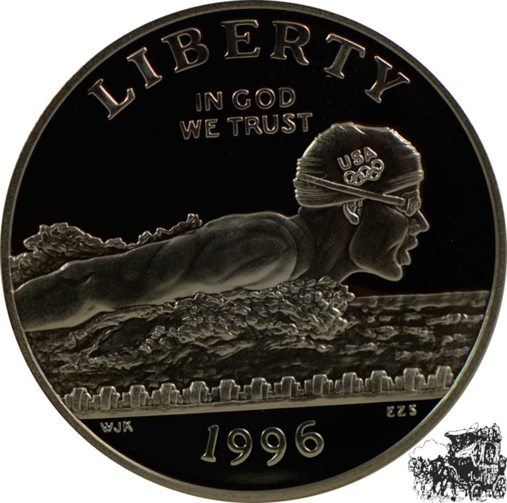 1/2 Dollar 1996 S - Schwimmer 1/2 Dollar 1996 S - Schwimmer