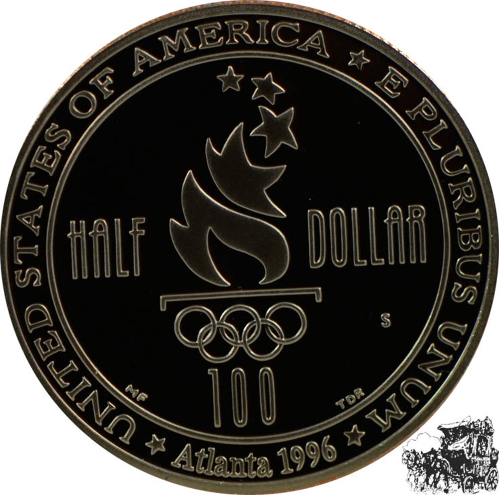 1/2 Dollar 1996 S - Schwimmer 1/2 Dollar 1996 S - Schwimmer