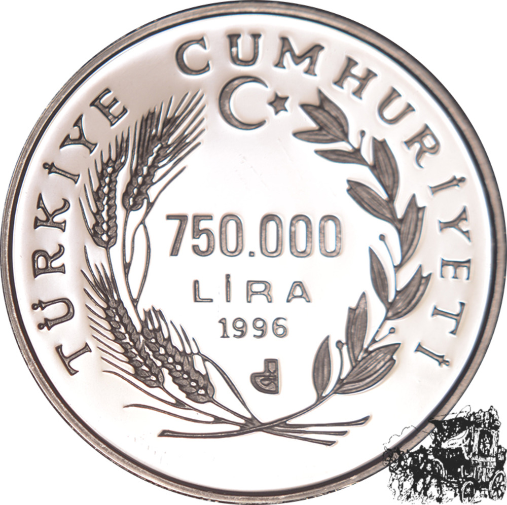 750000 Lira 1996 - Europa