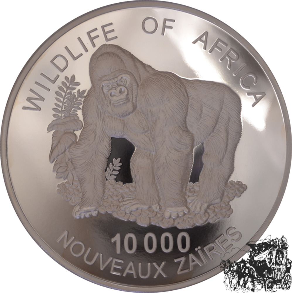10000 Nouveaux Zaires 1996 - Gorilla 10000 Nouveaux Zaires 1996 - Gorilla