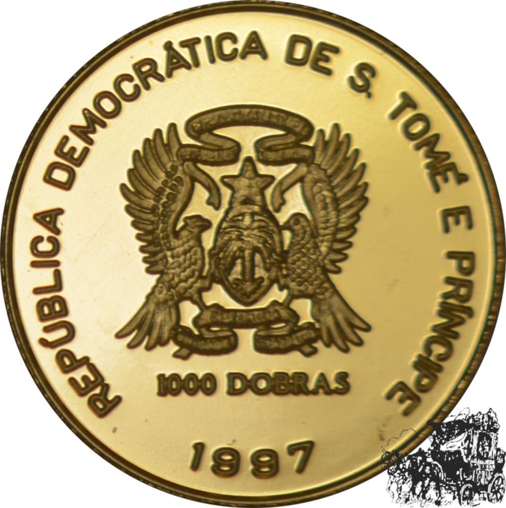 1000 Dobras 1997 - Lady Diana 1000 Dobras 1997 - Lady Diana