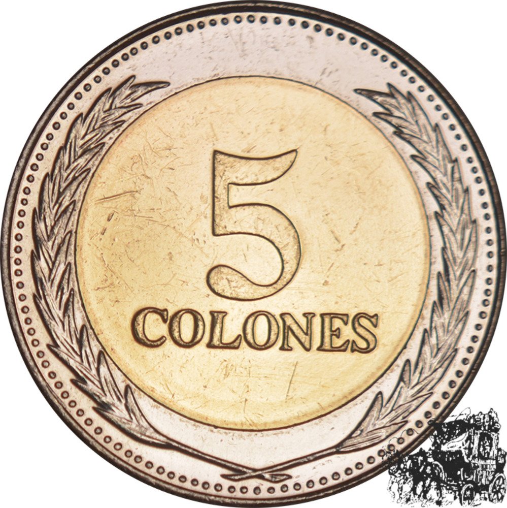 5 Colones 1997 - Kolumbus, El Salvador