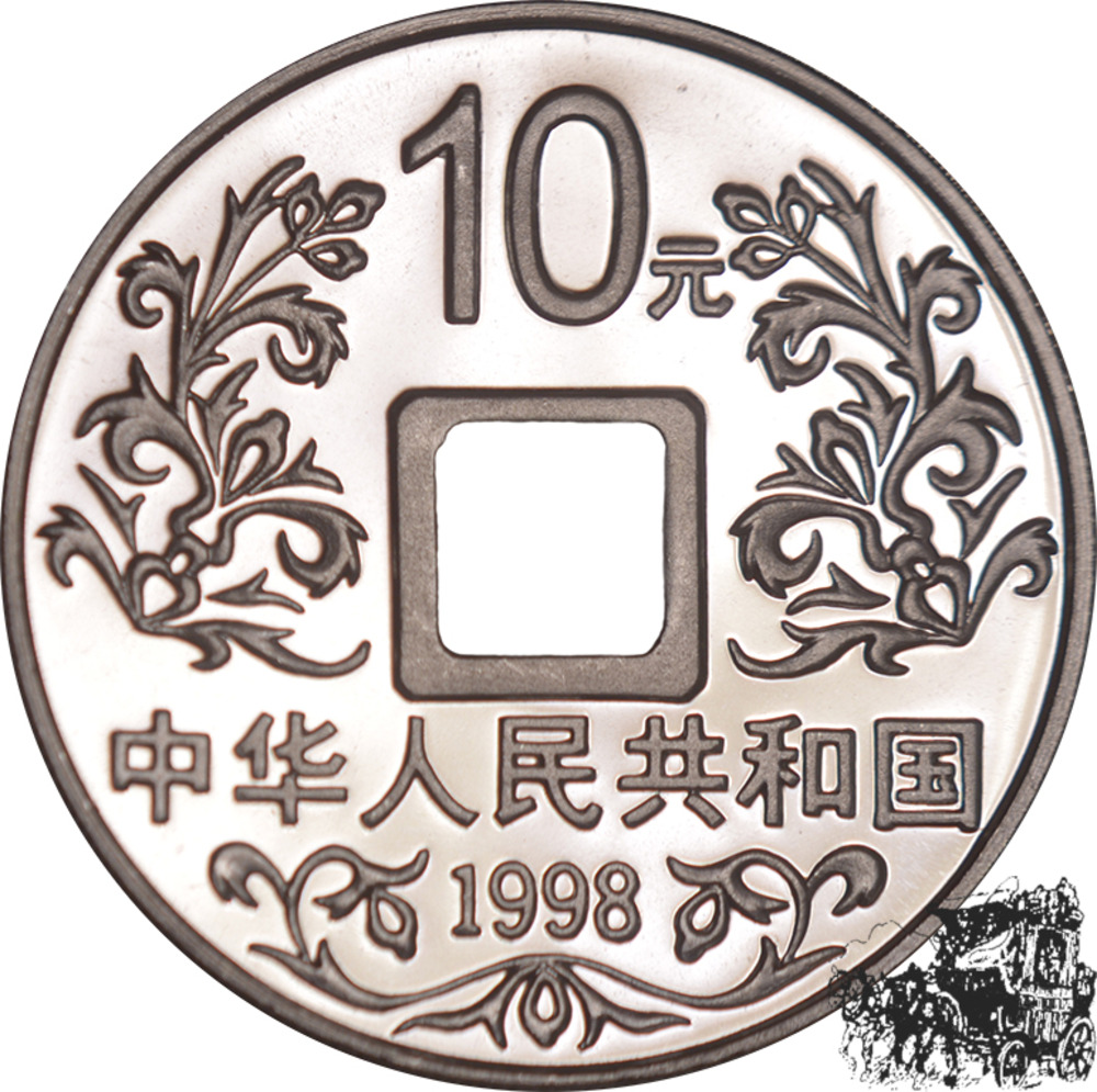 10 Yuan 1998 - alte Cash Münze, China