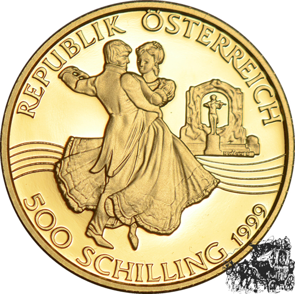 500 Schilling 1999 - Strauß - OVP