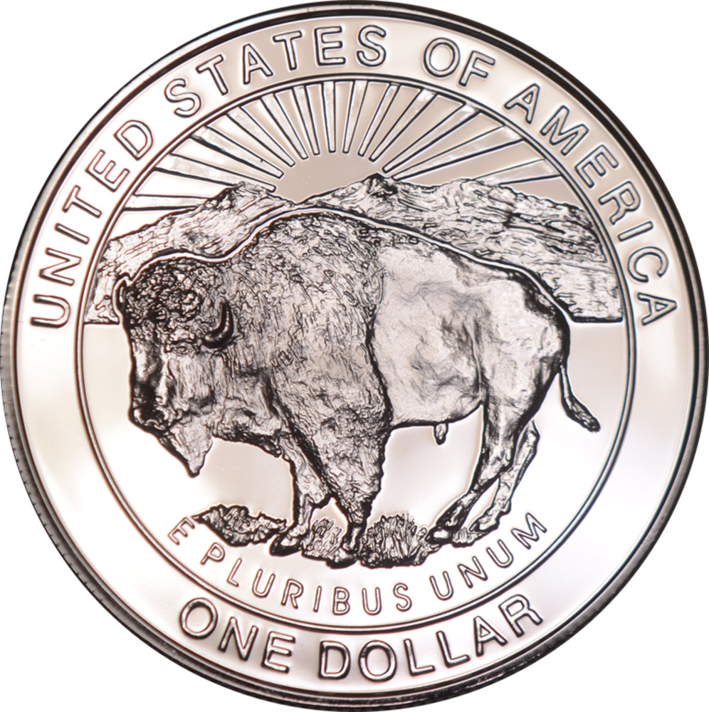 1 Dollar 1999 P - Yellowstone Nationalpark - Goldapplikation
