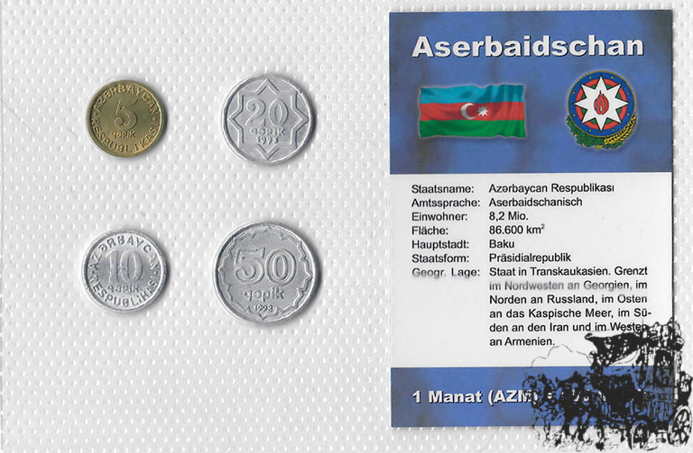 KMS - Aserbaidschan, 5 - 50 Qapik KMS - Aserbaidschan, 5 - 50 Qapik