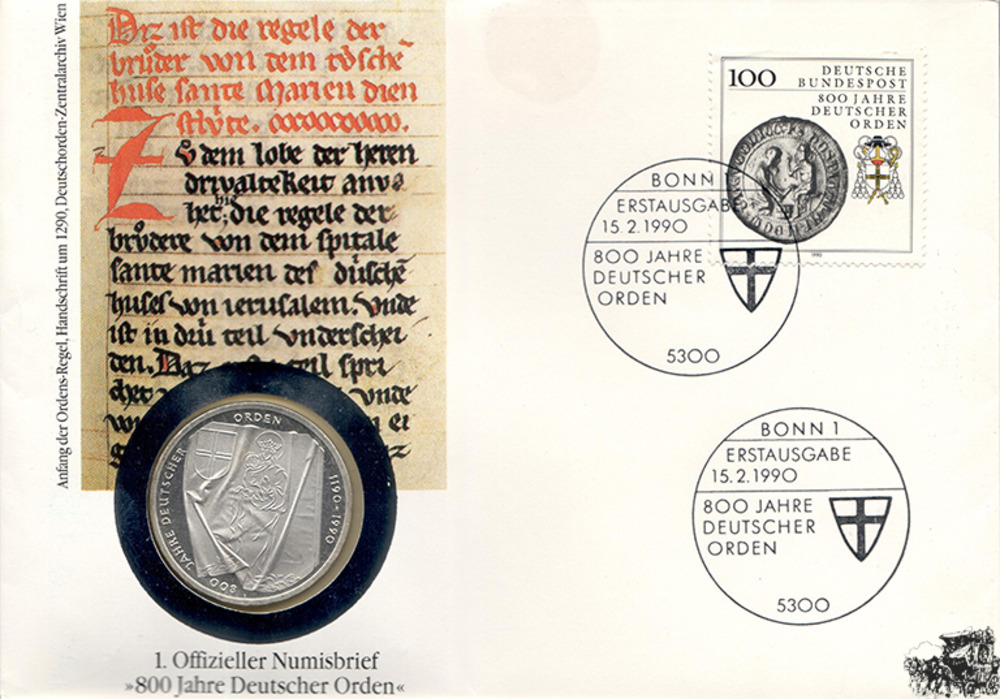 Numisbrief - 800 Jahre Deutscher Orden