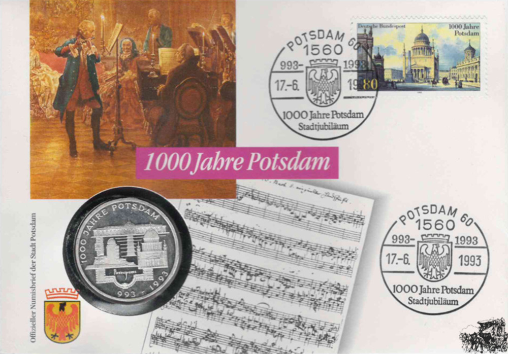 Numisbrief - 1000 Jahre Potsdam