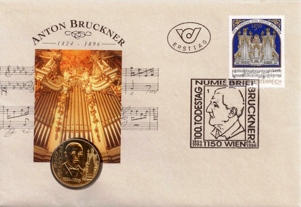 Numis Letter Austria - Anton Bruckner Numis Letter Austria - Anton Bruckner