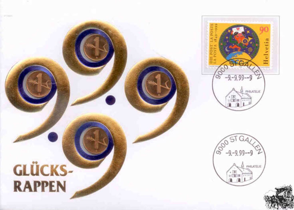 Numisbrief - Glücksrappen Numisbrief - Glücksrappen