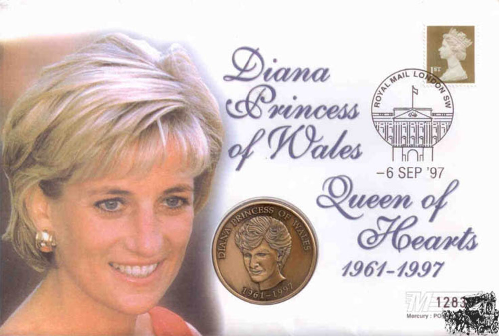 Numisbrief Großbritannien - Prinzessin Diana