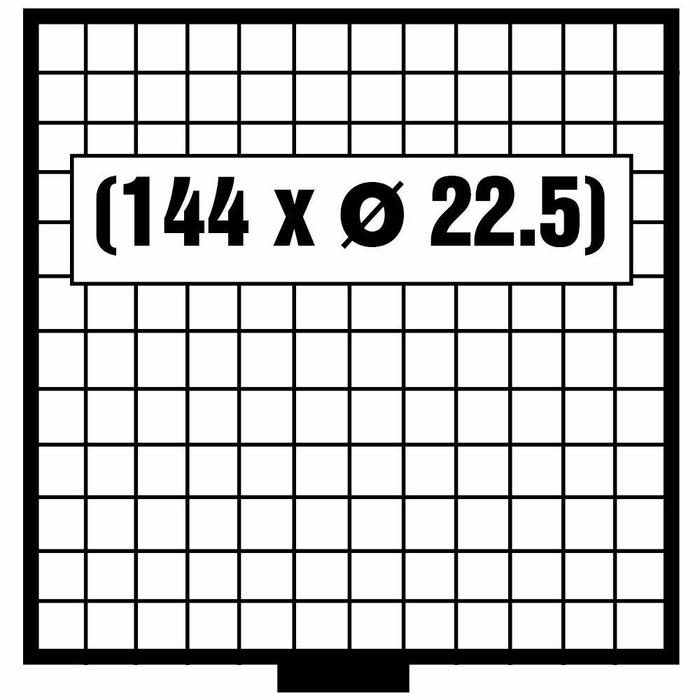 BEBA MAXI Schublade für 144 Münzen bis 22,5 mm Ø