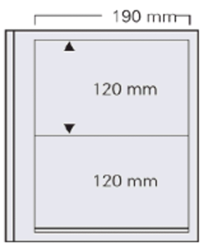 dual Blankoblätter mit 2 Taschen - SAFE - 5 Stück