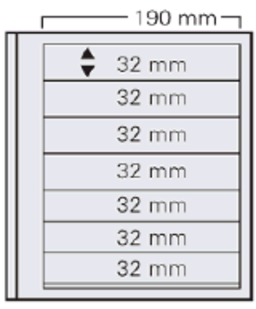 dual Blankoblätter mit 7 Taschen - SAFE - 5 Stück