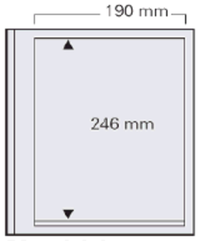 dual Blankoblätter mit 1 Taschen - SAFE - 5 Stück