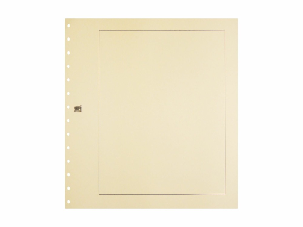 SAFE-Blankoblätter light chamois with black border 780 SAFE-Blankoblätter light chamois with black border 780