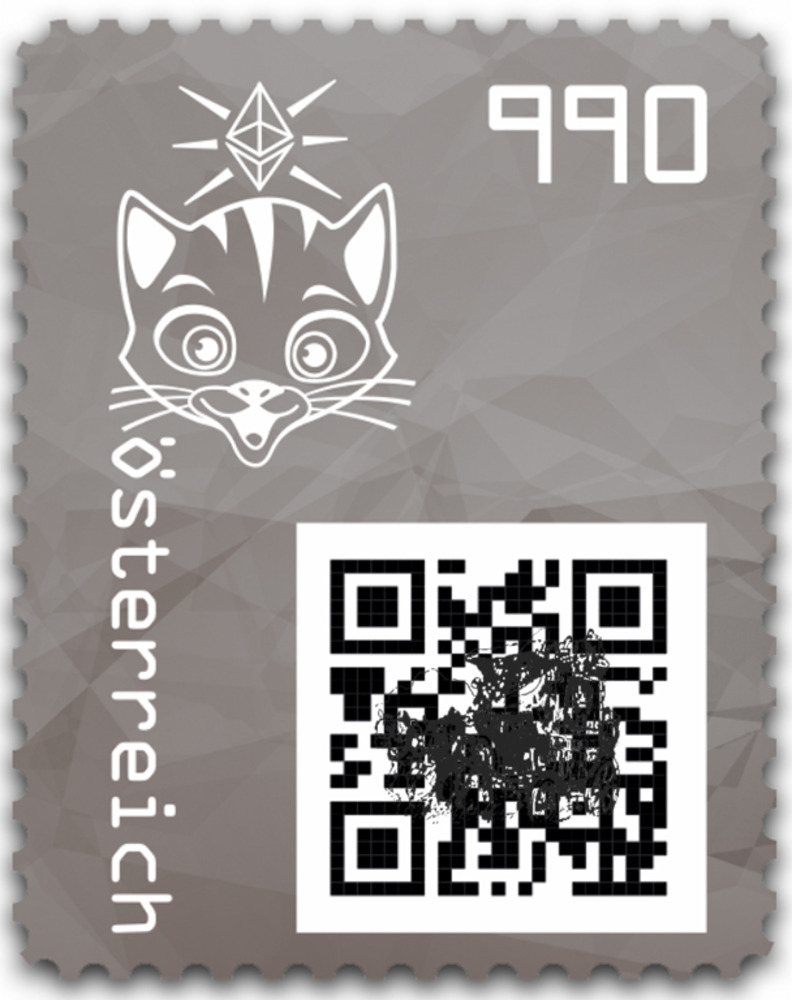 Briefmarken Strasser Webshop | Shop - 2021 - Crypto stamp - KATZE - SCHWARZ