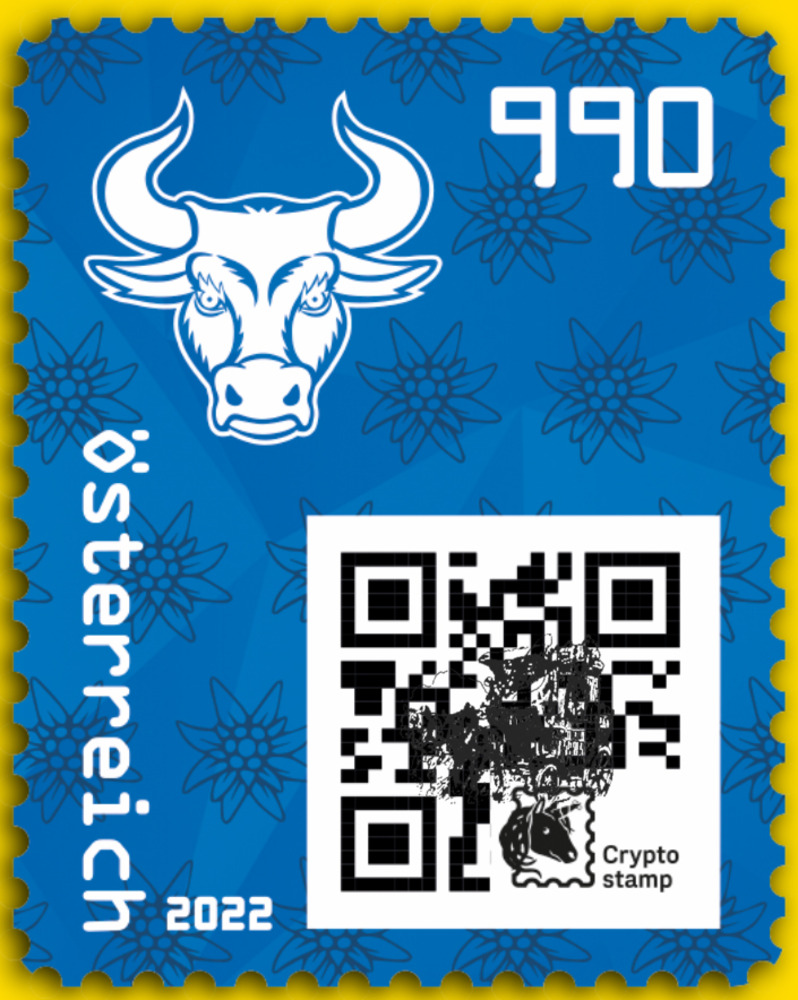 Crypto stamp gold edition bulle (99) foto